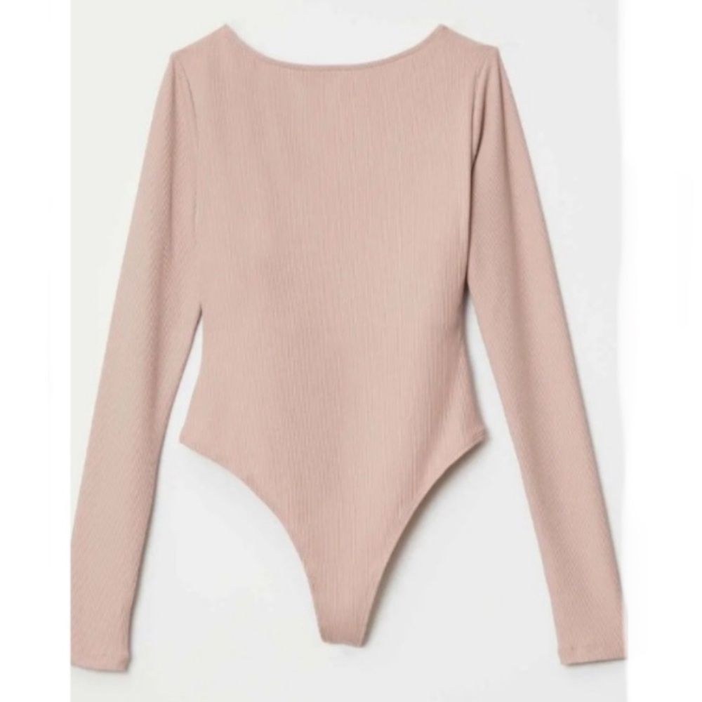 Girlfriend Collective Petal Pink Ava Bateau Bodysuit
